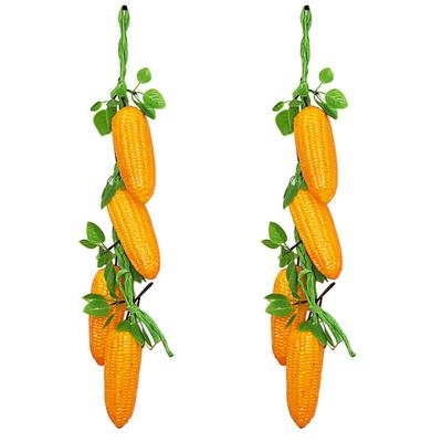 2pcs Strings Artificial Corn Stem Fake Plants For Photography Props Home Decors