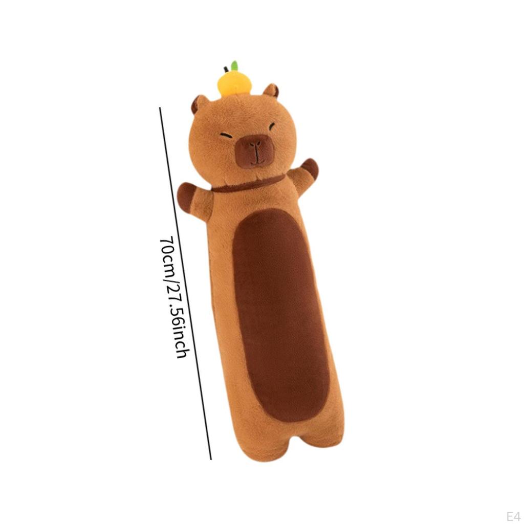 Capybara Body Plush Toy Soft Doll Collectible Long Pillow for Adults