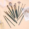 Set di Pennelli per Trucco Green Cloud da 14 Pezzi per Principianti con Custodia