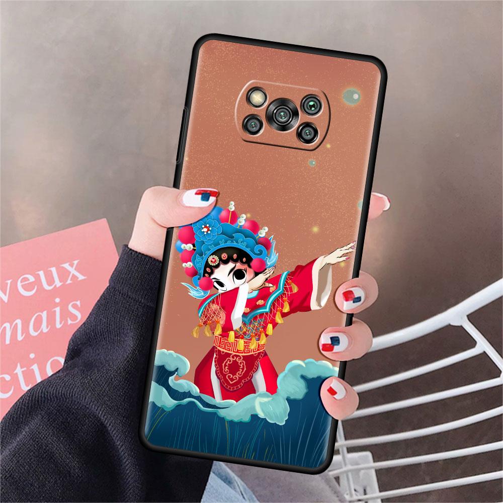 Case For Xiaomi Mi Poco X3 NFC X4 Pro F3 F4 GT M4 M3 F1 C40 11 Lite 11T Soft Silicone Funda Phone Cover Opera Retro Girl Shell