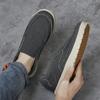 New Men Casual Shoes Slip On Canvas Loafers Comfortable Walking Flats for Man Non Slip Soft Moccasins Sneakers Driving Shoes