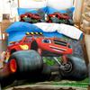 3D Print Blaze N Monster Machines Bedding Set Cartoon Duvet Cover Double Twin Full Queen King Adult Boys Bedclothes Quilt Cover