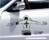 Premium Quality One Piece Portgas D Ace Car Body Sticker Reflective Design For Classic Appeal