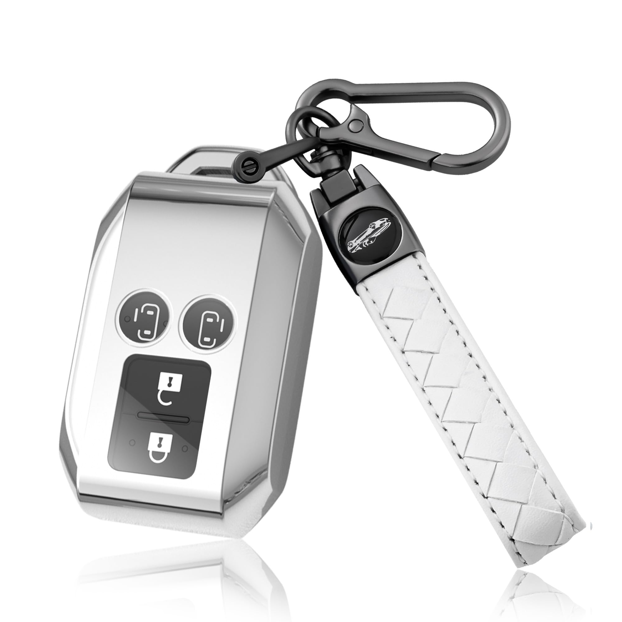 

[PIMOHI] Suzuki New Spacia Key Case, Spacia Custom MK53s Key Cover, 64 Series Solio серебряный