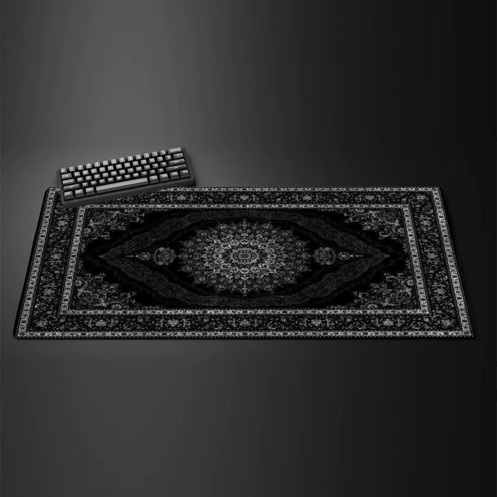 Persischer Hochflor großer Büroteppichmatte Spieler Schreibtischmatte Computer Finish Tisch Geschwindigkeit Rutschfester Gummi Teppich Spielmatte 800x300x2mm