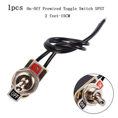 Rocker Toggle Switch Switch With Wire Switch 12mm Cutout