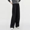 ELLE Women's French-Style Knit Wide-Leg Trousers