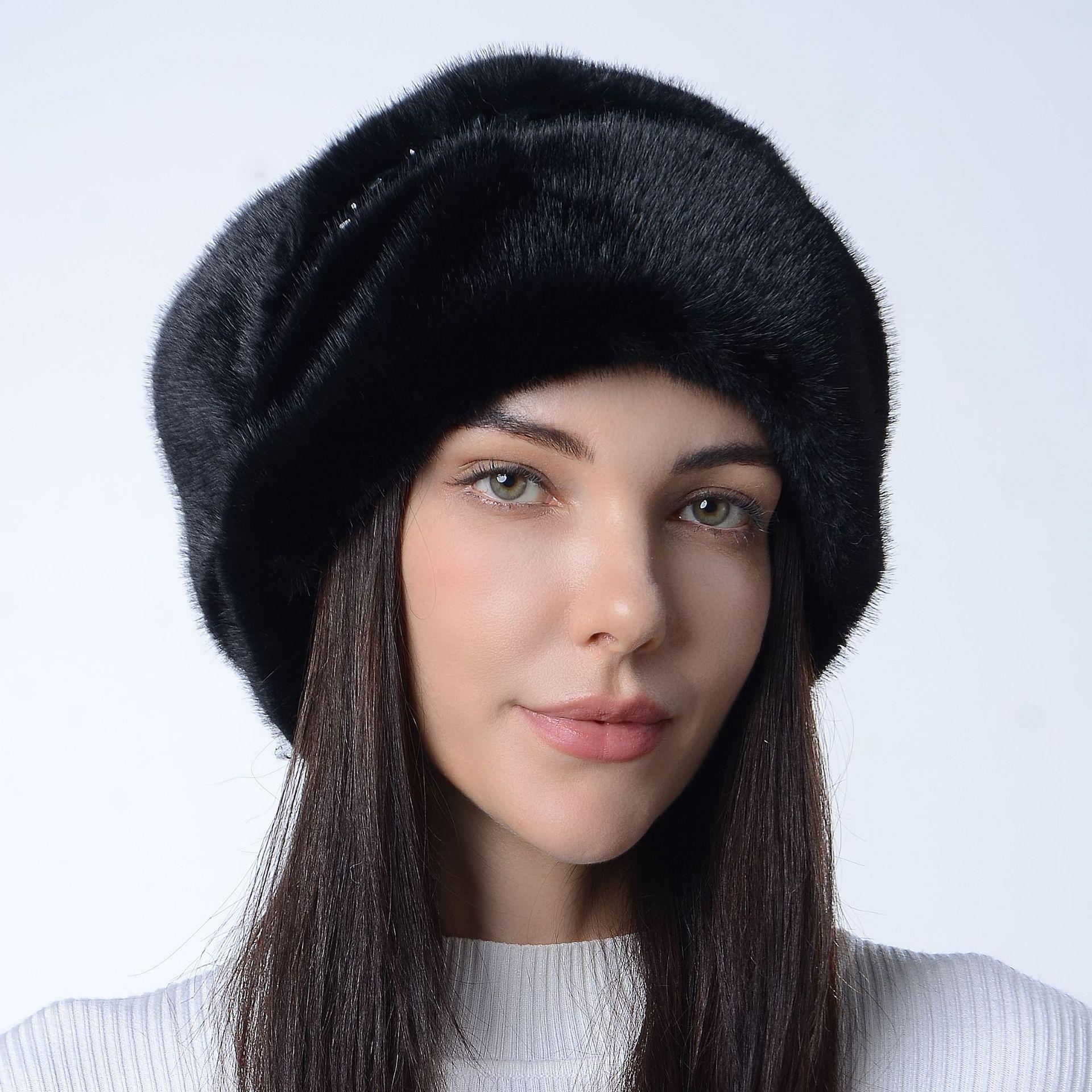 Новая шляпа из искусственного меха норки, травы норки