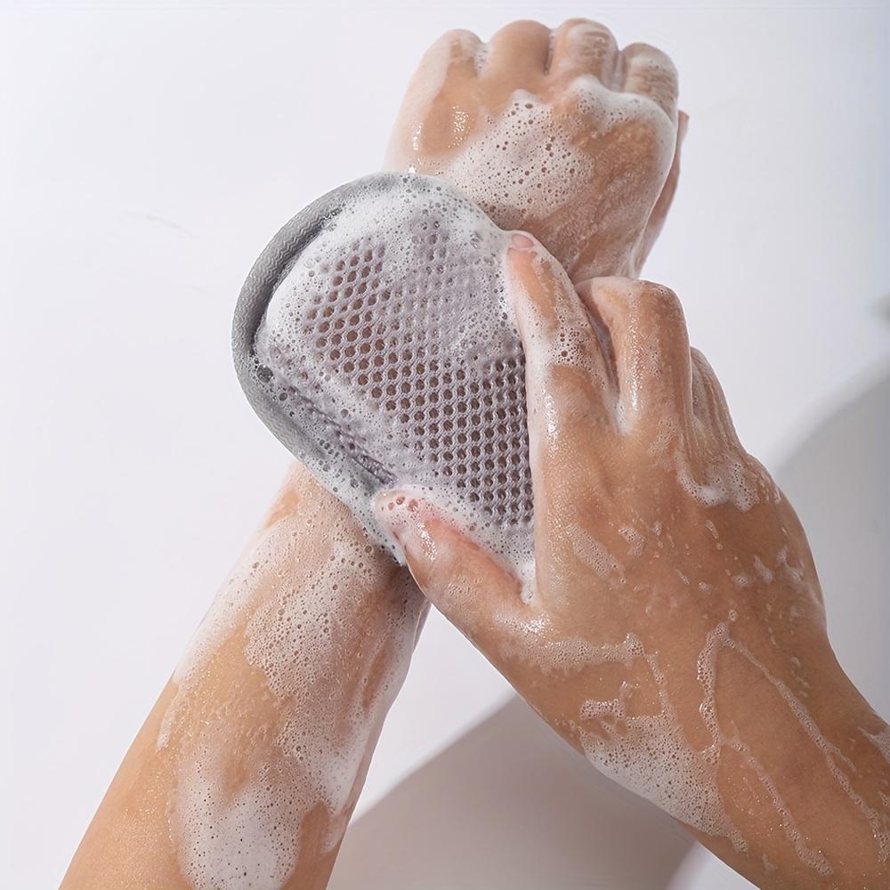 1pc Soap Net Bag | Double-Sided Soap Foam Net for Bathing, Scrubbing, and Cleansing with Acetate Material