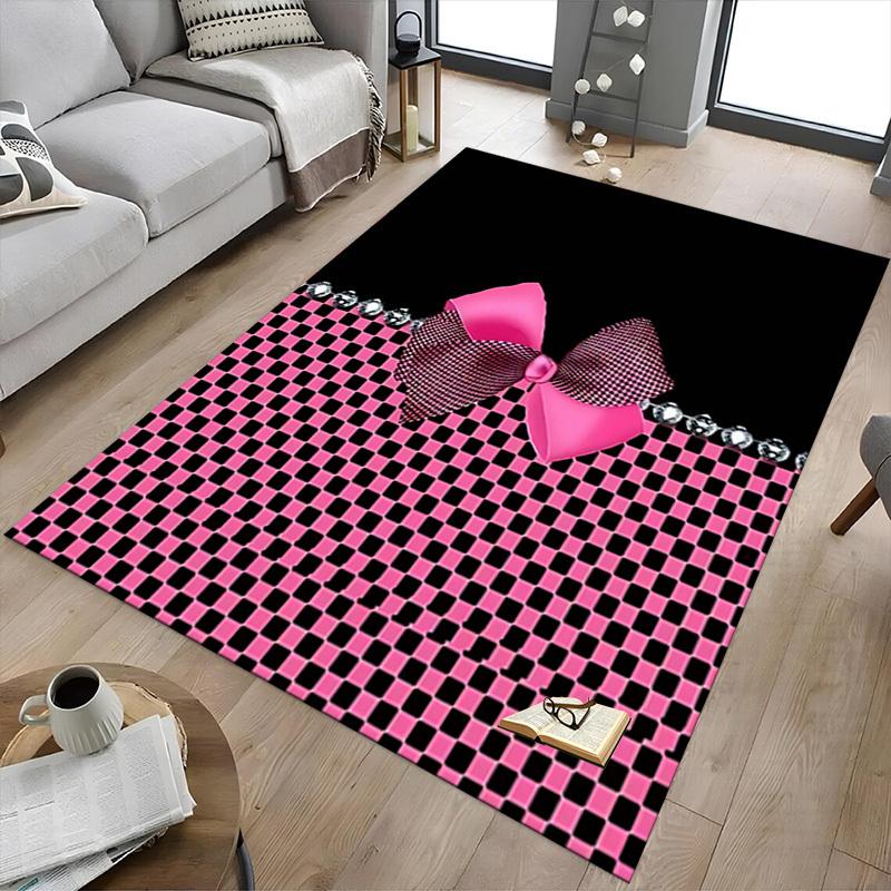 1PC Bow Diamond Extra Large Non-Slip Floor carpet, Office, family, bedroom, Studio - Large Area Rug Indoor Rugs, Vibrant Colors-W273