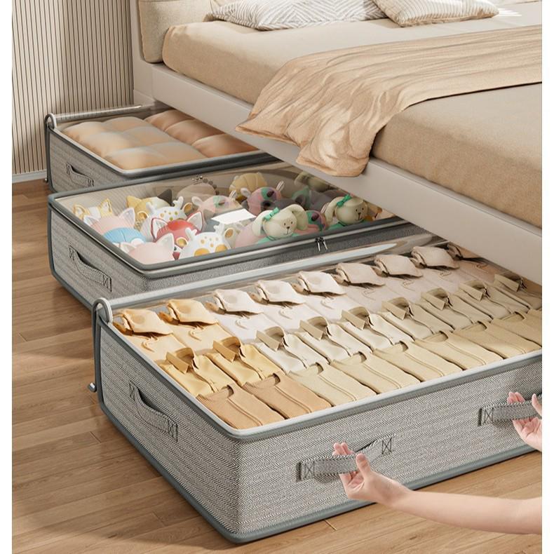 Under-Bed Flat Drawer Storage Box for Quilts and Clothes