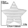 5pcs Titanium Accessories Eye Oval Rectangle Stainless Steel Charm Pendant For Jewelry Making Supplies DIY Women Pendant Earring