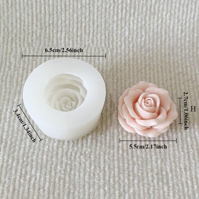 

Mini Flower Rose Candle Silicone Mold 3D Flowers Chocolate Cake Decoration Baking Tools DIY Soap Crafts Resin Plaster Mould