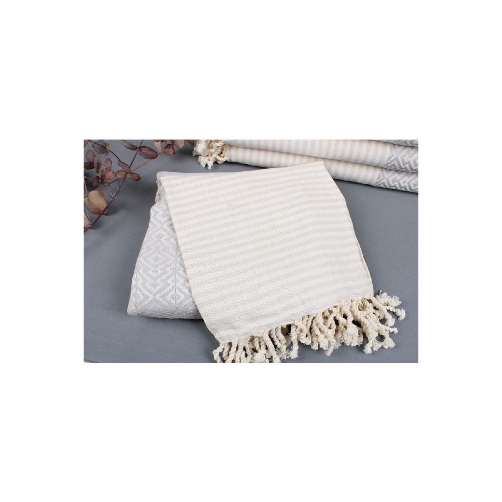 Peshtemal Black 95x190 Cm Cotton Beach Peshtemal Beach Towel