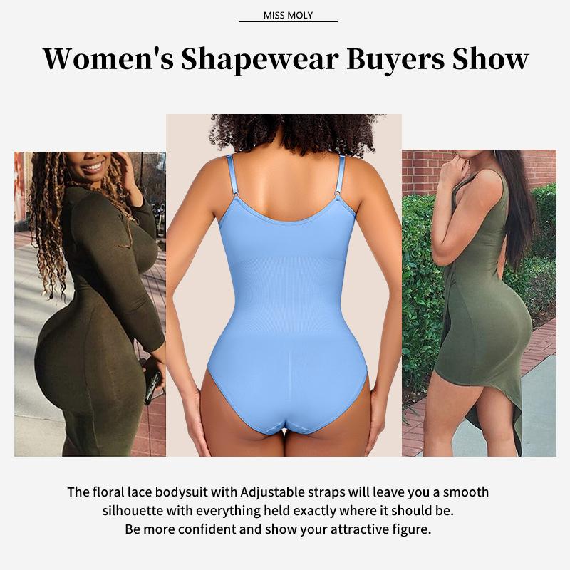Dames Naadloze Mouwloze V-hals Bodysuit Shapewear Buikcontrole Body Shaper Tanktop Rood Blauw