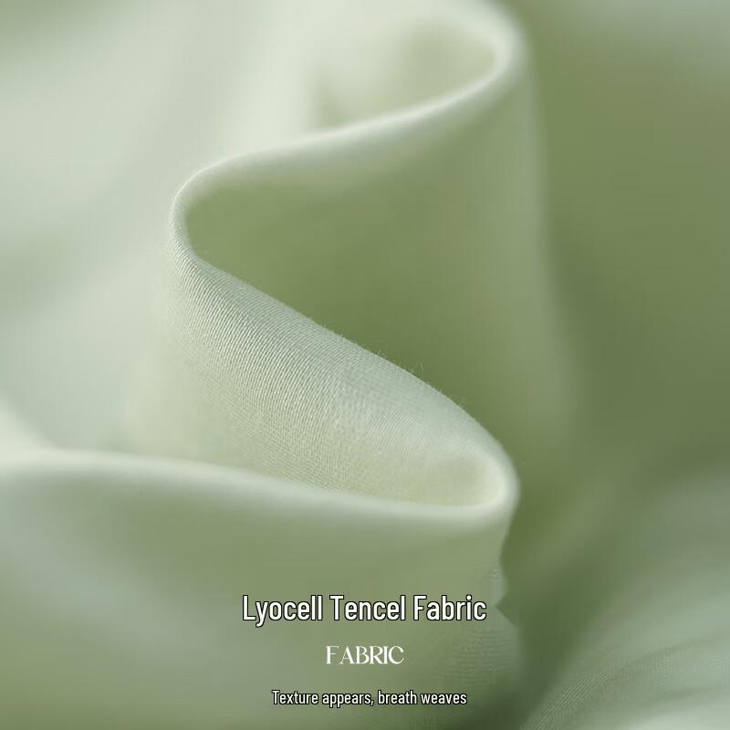 VICTORIA&VERA Women's Tencel V-Neck A-Line Midi Dress