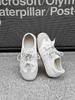 Leather retro German training shoes women's color matching Forrest Gump shoes 2025 new leather breathable soft sole sports casual white shoes
