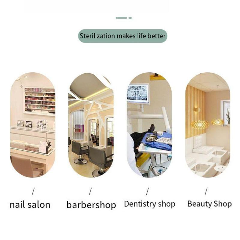 Small Hair Salon Tool Sterilizer Multifunction Ultraviolet Heating Disinfection Cabinet Beauty Salon Wet Towels Heating Cabinet