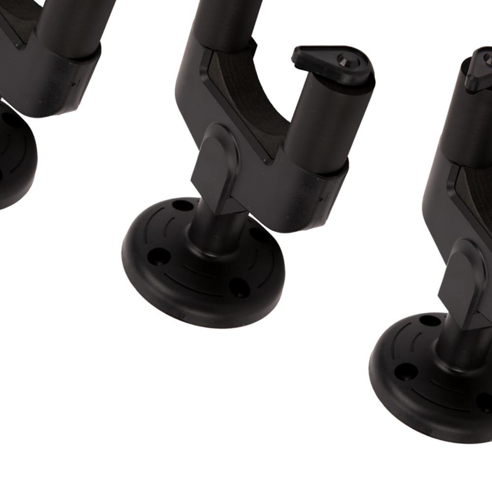 3PCS ABS Guitar Wall Hanger Black Guitar Hangers Durable Guitar Wall Hooks Guitar