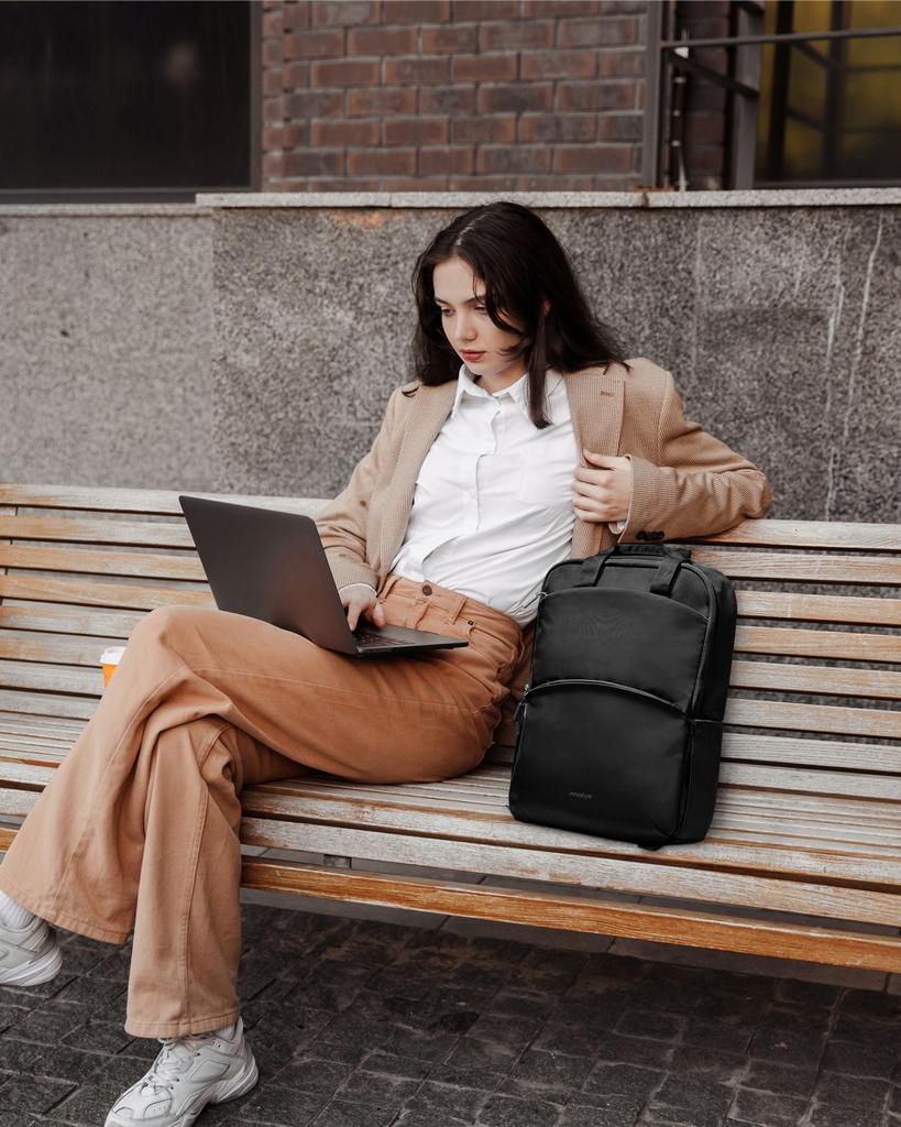 Innostyle Laptop Backpack 15.6 For Plane Waterproof Colorlite 14L Black