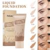 Full Coverage Foundation, Matte Finish Oil-control Liquid Foundation, Covering Blemishes and Dark Spot, Concealer Cream