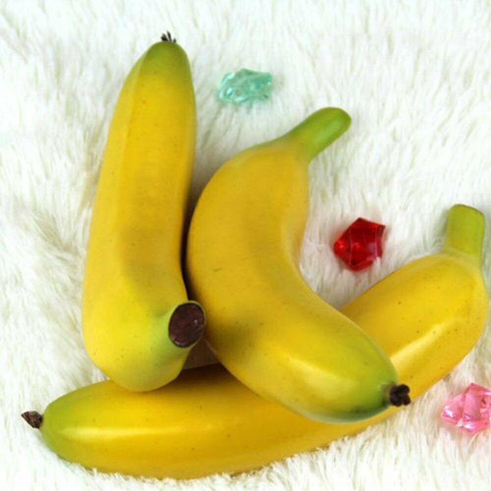 Set Artificial Bananas Table Display Wedding Decor 20cm