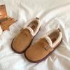 Birken Shoes with Fleece, Warm and Versatile, Soft Soles, Casual and Anti-slip, One-step Bean Shoes