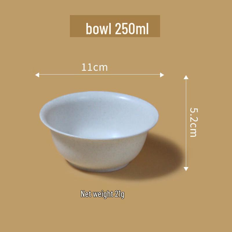 

ZISIZ Disposable Rice Husk Bowl Set