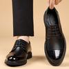 Men's Leather Shoes Dress Oxford Shoes Classic Lace Up Formal Shoes Wedding Shoes