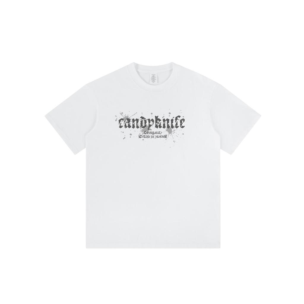 Unisex Oversized Lockerer Schnitt T-Shirt, Kurzarm, Amerikanischer Streetstyle