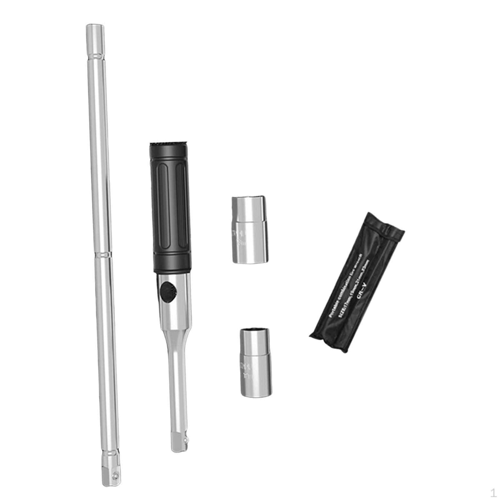 

Extended Car Tire Change Cross Sockets Set, Wheel Nut Wrench Lug 4Pcs