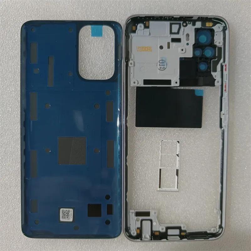 Full Housing Case For Xiaomi Redmi Note 10S Middle Frame CoverBattery Back Cover Rear Cover With Camera LensSim Tray