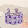 Bohemian Adjustable Floral Embroidered Bracelet with Roses and Sunflowers