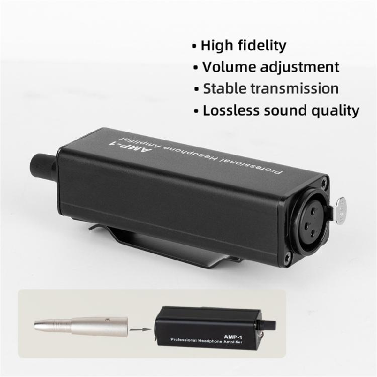 Portable 3.5mm Headphone Amplifier for Microphone Speakers Studio Grade Sound