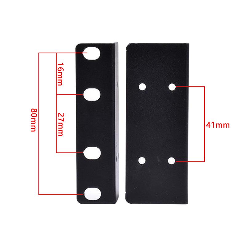 Staffa di Montaggio a Rack Hikvision per NVR 1U con Orecchie per Armadio a 2/4/8 Baie NVR2/4/8.