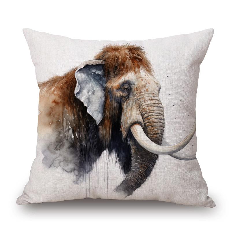 Animal Lynx Orangutan Cheetah Pig Poster Art Cushion Cover Pillow Case