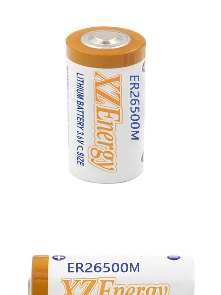 In-Stock ER26500M Disposable 3.6V Lithium Thionyl Chloride Battery, 6500mAh Instrument Power.