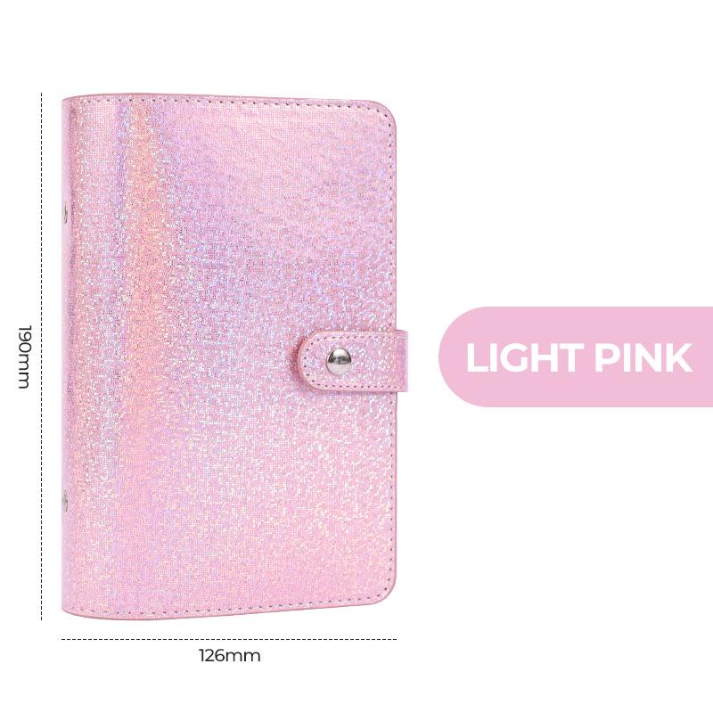 A6 Crystal Ring Binder Cash Budget Book and Daily Financial Planner.