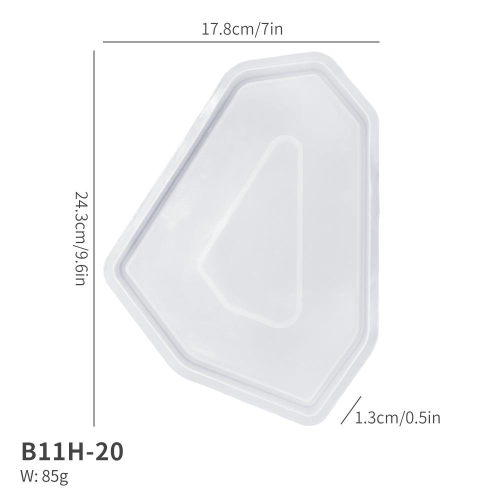 

1Pcs Concrete Cement Coaster Tray Casting Mold Gypsum Paster Pan Mold Jewelry Display Storage Plate Style 6