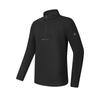 Fila Versatile Half-Zip Stand Collar Long Sleeve Breathable T-Shirt Men Tops Deep-Black A11M511201FBK