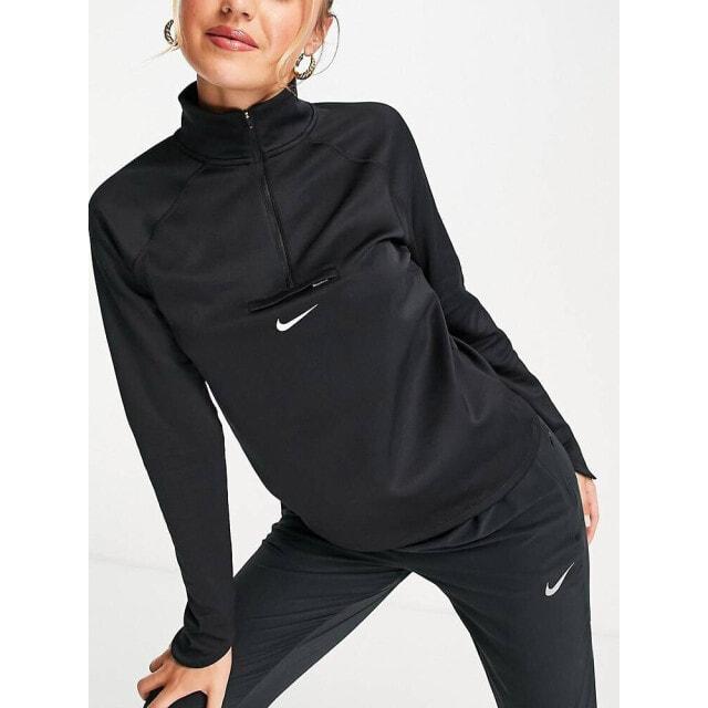 

Черный средний слой с половиной молнии Nike Trail Running Dri-FIT