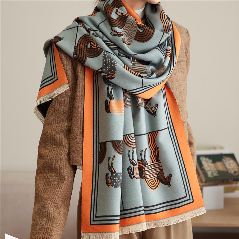 Etole écharpe châle pancho châle scarf 100 % pashmina top qualité orange corail