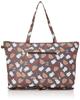 Hapitas Foldable Tote Bag, Carry-on Bag, H0001 B209. Miffy & Boris Gray