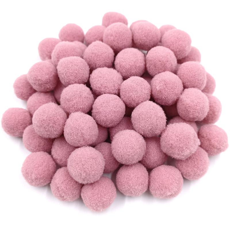 18/25mm Multicolor Pompom Fluffy Sewing Craft Soft Pompones Plush Ball for DIY Wedding Decor Kids Toy Handmade Jewelry Accessories Handmade Material