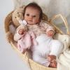 48cm Životaschopné Reborn Panenky Felicia Měkké Tělo z Látky Panenka Novorozence 3D Ručně Malovaná Živá Panenka pro Děti Společnice na Spaní Hračka