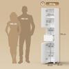 Bathroom Cabinet, 2 Doors, Drawer, Open Shelf, Adjustable Shelves, 30 x 30 x 170 cm, White