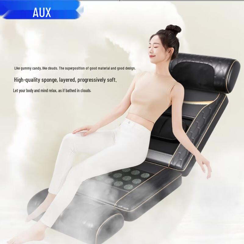 Aux Full Body Heated Massage Cushion with Detachable Foot Massager