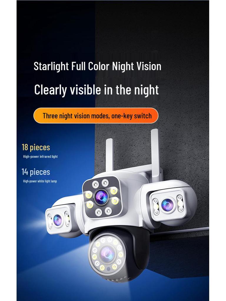 4G 360° HD Night Vision Wireless WiFi Home & Outdoor Monitoring Camera