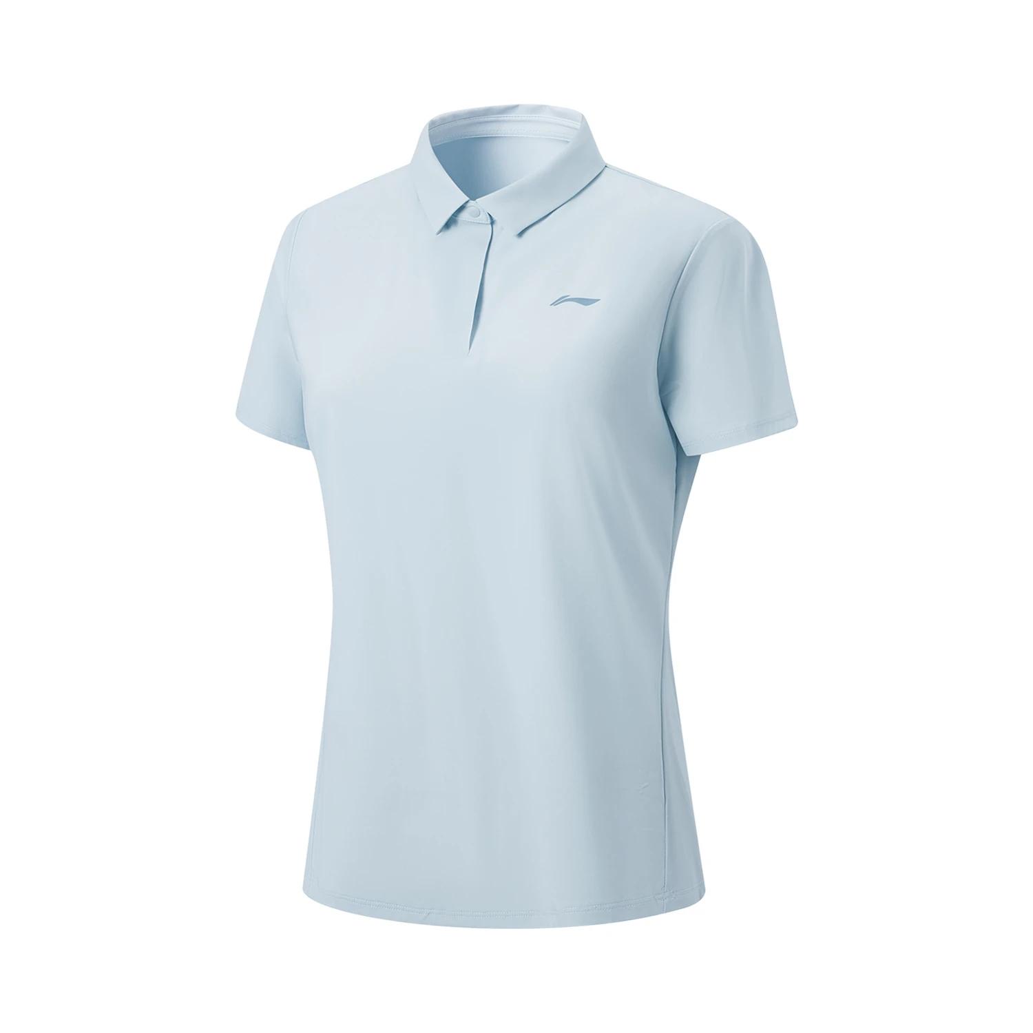 

Li-Ning Solid Color Simple Casual Versatile Short Sleeve Polo Shirt Women tops APLW222-6 XS