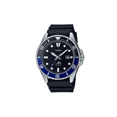 VINTAGE Series-Disc Swordfish Water Ghost Luminous Pointer Calendar Quartz Movement Resin Strap Japanese and Korean Watch Men's MDV106B-1A1V